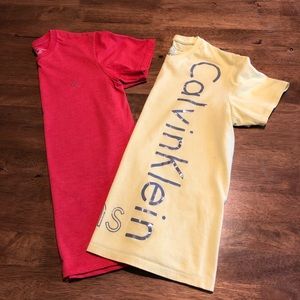 Bundle 2! Calvin Klein Tees Gently Used SZ YS